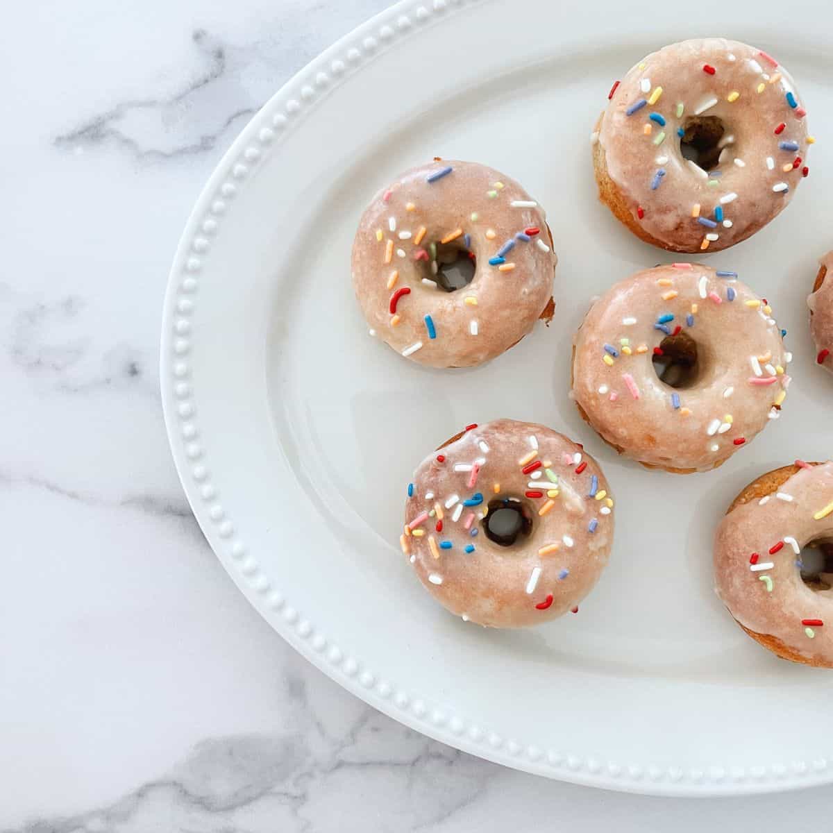 Gluten-free baked cake donut.