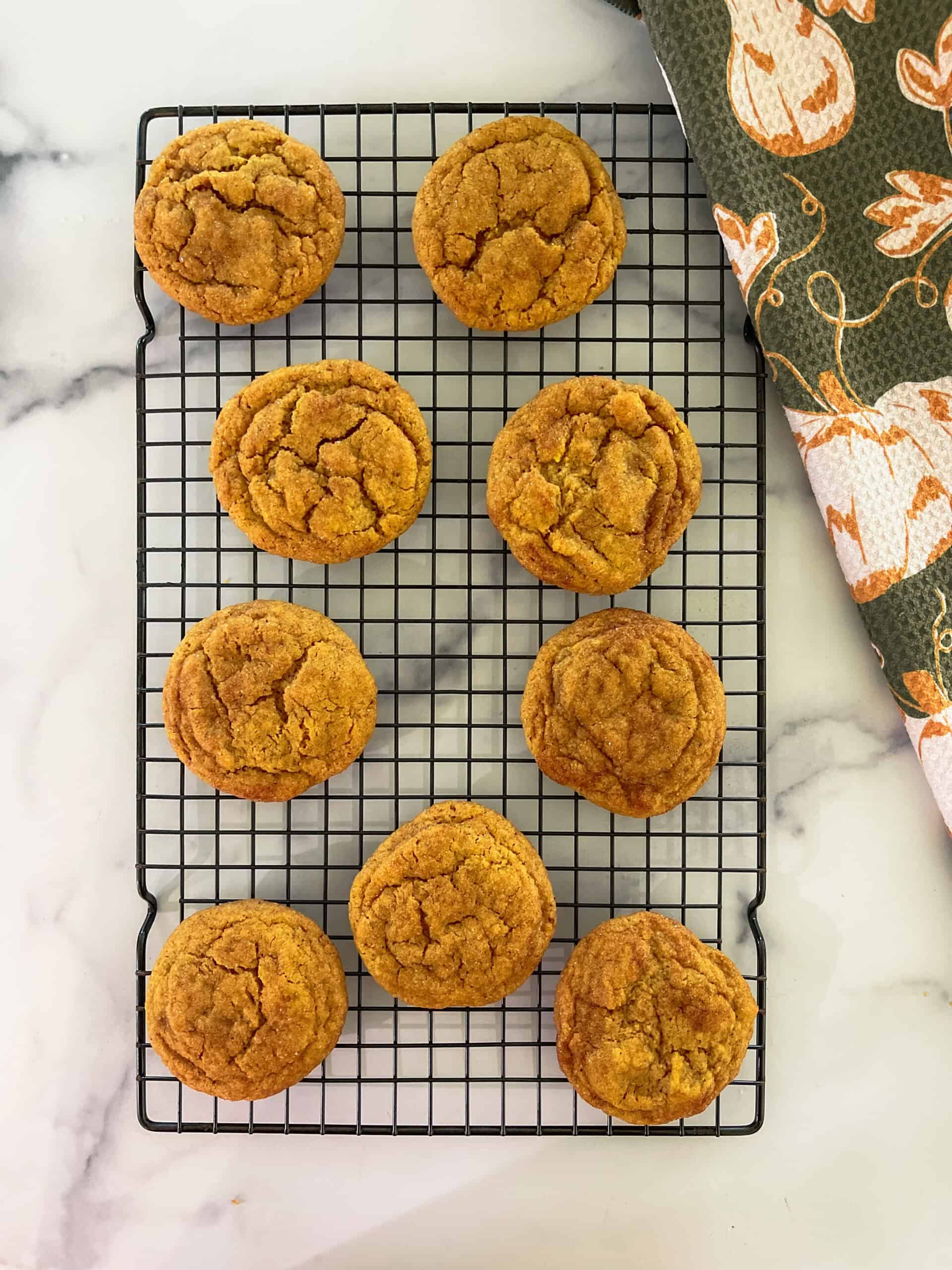 Cooked gluten free pumpkin spice snickerdoodle cookies. 