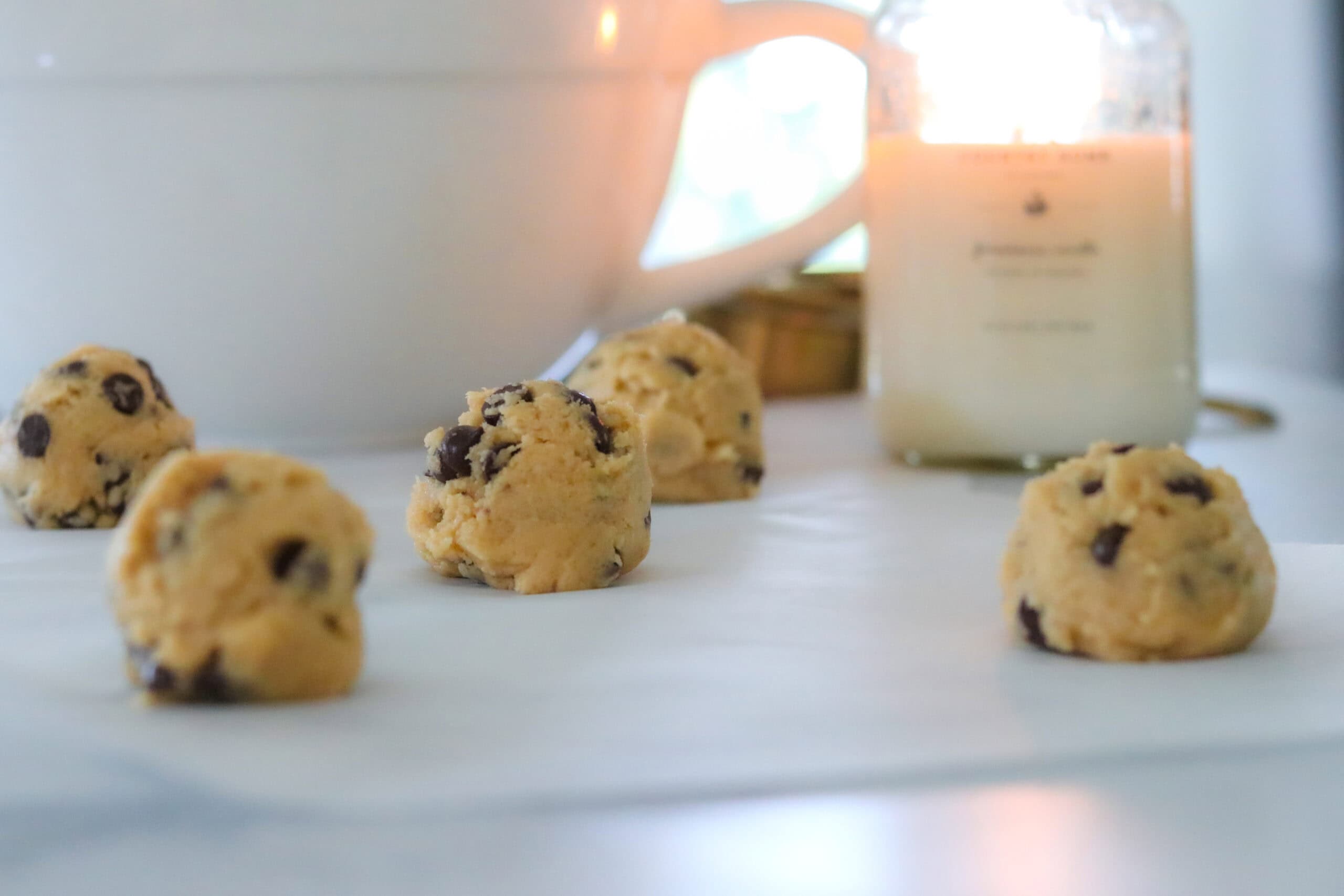 Chocolate chip cookie dough. 