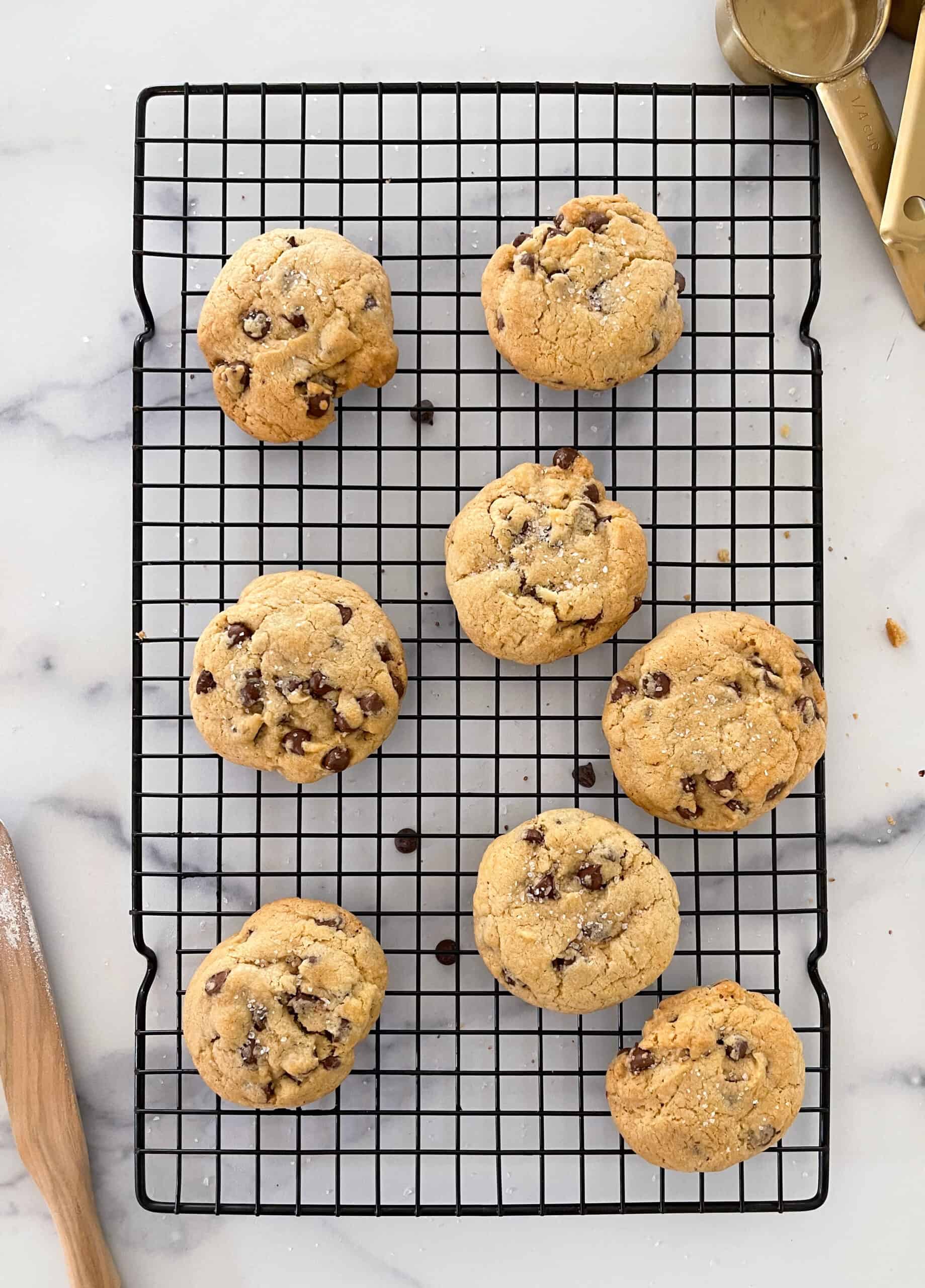 Gluten free salted chocolate chip cookies. 